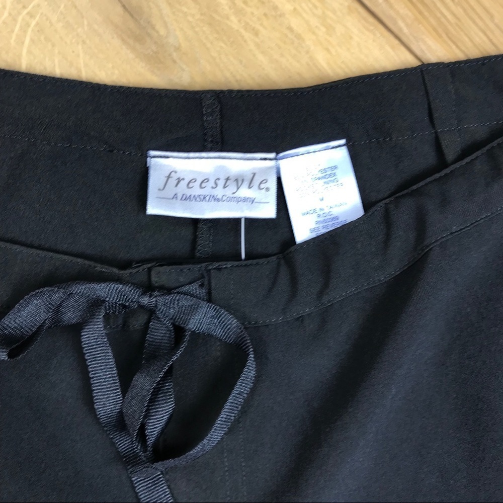 Black Lightweight Drawstring Crop Pants #616 - image 4